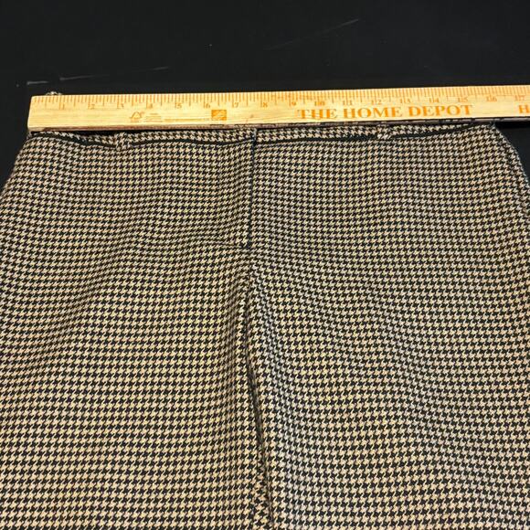 Talbots Pants Womens Size 6 Wool Blend Houndstooth Plaid Trouser Office Academia - Picture 4 of 6
